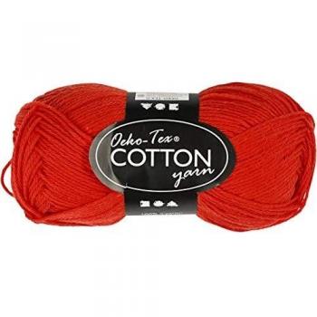 Pelote de coton 170 m rouge