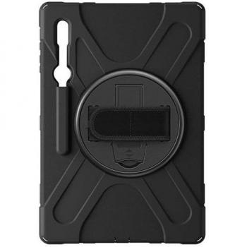 Funda Negra con Manillar para Galaxy Tab S8 Ultra y S9 Ultra
