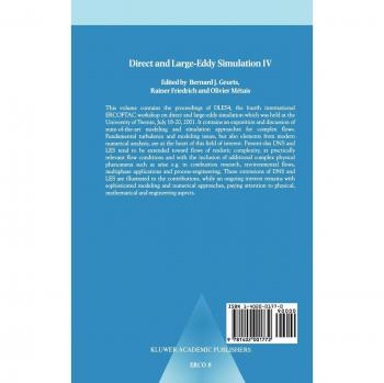 Direct and Large-Eddy Simulation IV (ERCOFTAC Series, 8, Band 8)