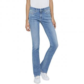 Vaqueros Skinny Replay Luz Bootcut, Mujer, W31/L30, Azul