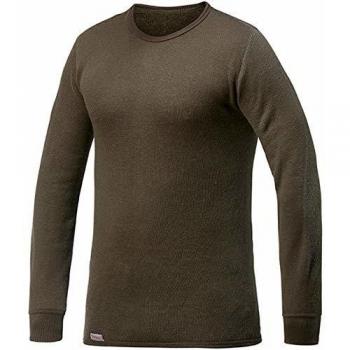 Woolpower Unisex Langarmshirt 200 Crewneck Pine Green Größe XL