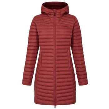 Berghaus Women’s Long Red Jacket – Brown Nula Micro Synthetic Insulation