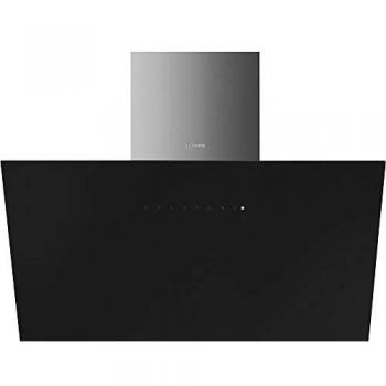 Hotte décorative 90 cm Smeg verre noir
