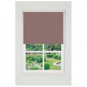 Mocha Straight Edge Daylight Blind 165cm Drop