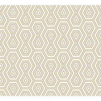 Papier Peint Intissé Gris et Jaune