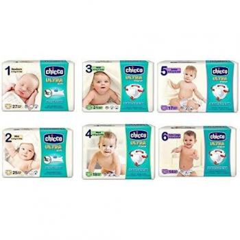 CHICCO Ultra Soft & Fun Pannolini, 5 Set, Taglia Mista