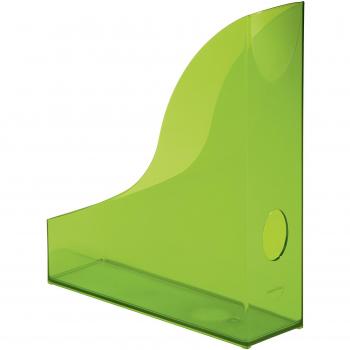 Sturdy Transparent Light Green Wall-Mounted Magazine Rack