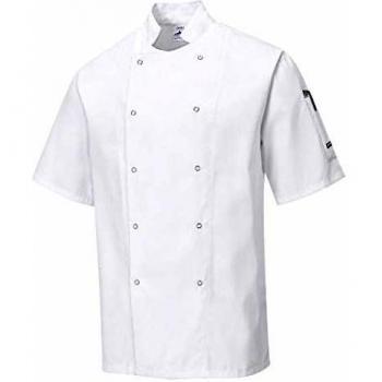 Portwest Cumbria Chefs Short Sleeve Jacket