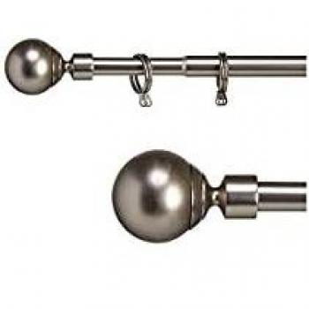 Hochwertige Silber-Vorhangstange aus Eisen (5 X 126 X 5 Cm)