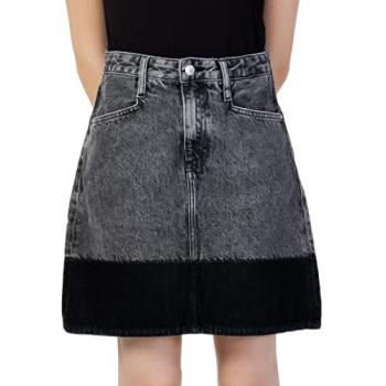 CK W26 Gray Denim Skirt