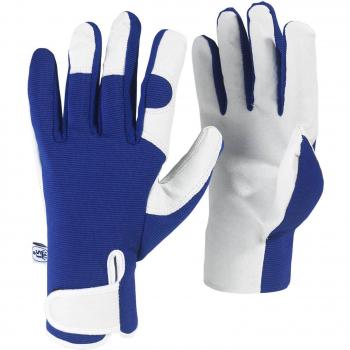 Kew Gardens Heavy Duty Leather Palm Gardening Gloves with Reinforced Fingertips