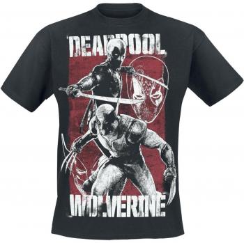 T-Shirt Nero Deadpool & Wolverine