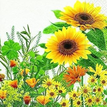 Servilletas Wiese Girasol Amarillas para Almuerzo