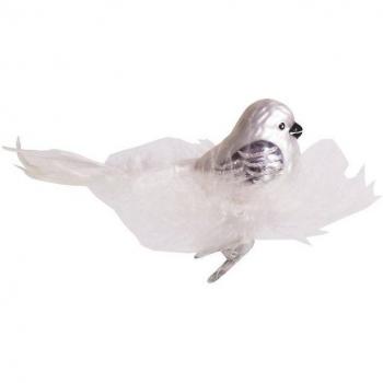Glas Christbaumschmuck Klammer Vogel
