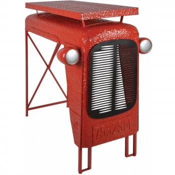 Table en acier style tracteur
