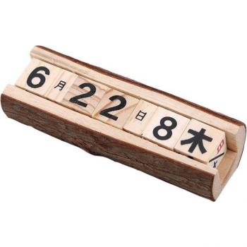 Calendario de Cuenta Atrás de Madera para Decoración