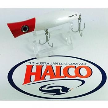 Roosta Popper by Halco: 30g, 105mm, White (Redhead) – Unisex