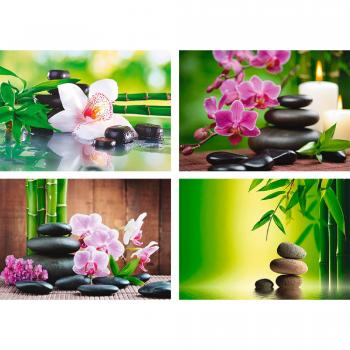 Wandposter »Bambus und Zen Steine«