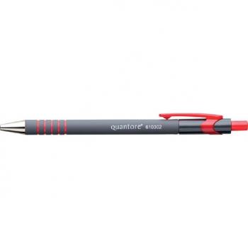 Quantore drukknop balpen rood medium
