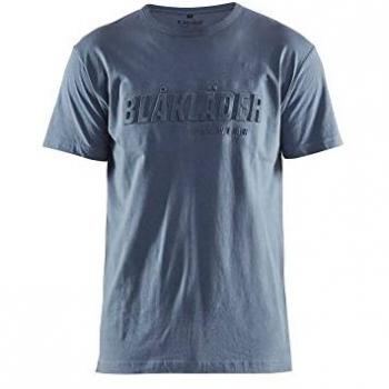 T-shirt Imprimé 3D Bleu Paon M