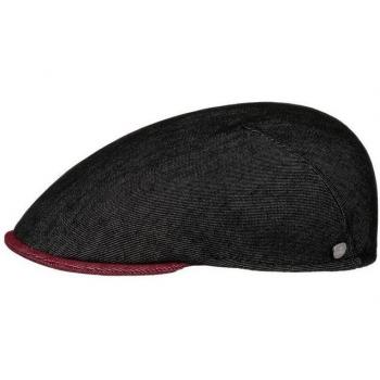 Mevano Black Flat Cap by Lierys