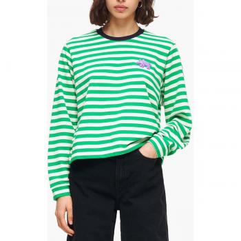 Camisa con Rayas Horizontales Mujer