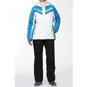Denize Cozy Skier Outfit – Jacket with Matching Salopettes, White, Kids 9-10