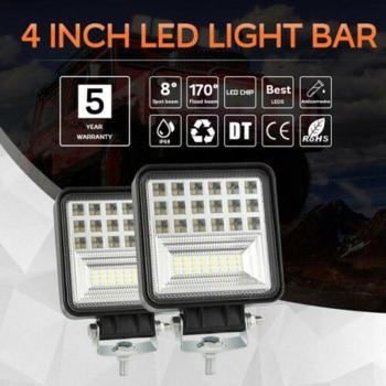 Black Aluminum Alloy 126W LED Work Light