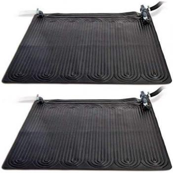 INTEX Solar Thermal Mat, 2 Pieces, PVC 1.2x1.2 m Black