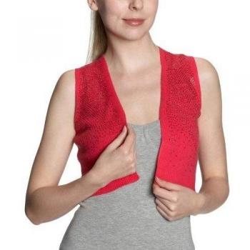 Chaleco NafNaf para mujer, sin mangas, talla 38, color Rosa