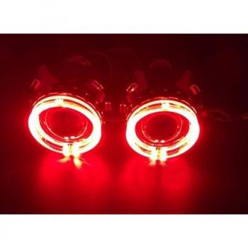 Kit Lente Proyector 8,0” Xenón – Montaje para Vehículo con Ojo de Ángel LED