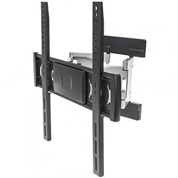 Manhattan Universal Ultra Slim Aluminum LCD Full-Motion Large-Screen Wall Mount in Black & Silver
