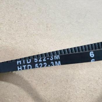 Closed-Loop Timing Belt HTD522-3M 522mm Length 6mm Width 174 Teeth