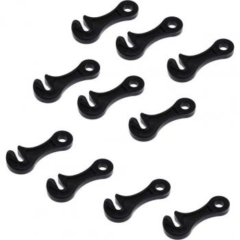 Soga de Ajuste 10× – Tensor Negro para Equipos de Camping