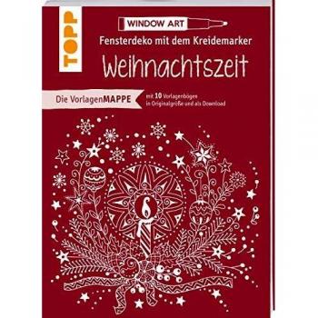 Vorlagenmappe Fensterdeko mit dem Kreidemarker