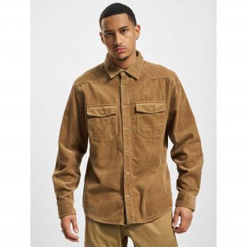 Brandit Corduroy Shirt Classic Langarmhemd camel