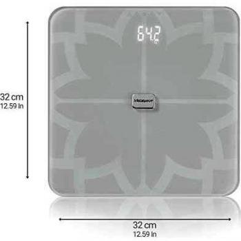 Medisana BS 450 ws Körperanalysewaage Wägebereich (max.)=180 kg Weiß Mit Bluetooth, ITO-Sensoren