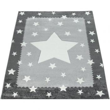 Alfombra Infantil Estrella Rosa Pelo Corto 133 cm
