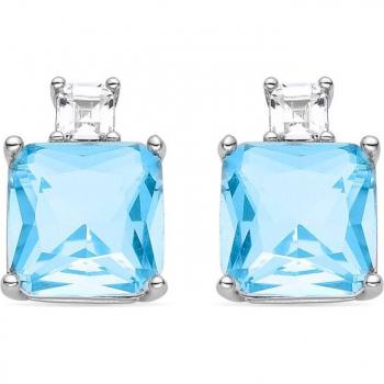 Pendientes Bashu de Luxenter en plata bañada en rodio
