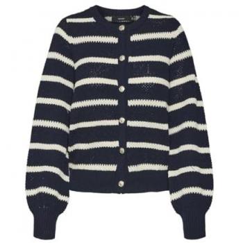 Vero Moda Strickjacke Amazing Dunkelblau Regular Fit O-Neck Cardigan
