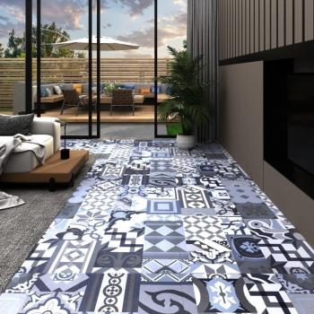 VidaXL 20x Tarimas Autoadhesivas PVC 1,86 m² Estampadoeado Lama Baldosa Color Estampado de color