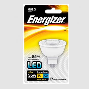Energizer LED Light Bulb GU5.3 Warm White 4.8W