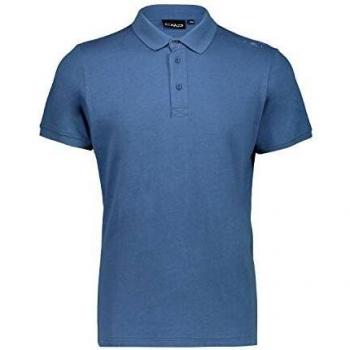 CMP T-Shirt de algodón y lino con protección UPF 40 – Camiseta para hombre, denim, 52