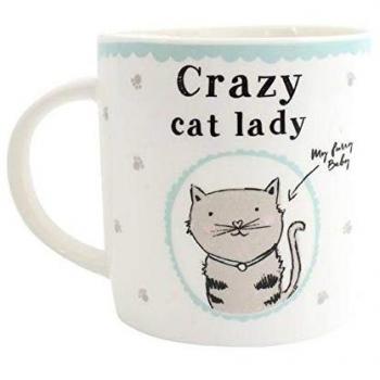 Crazy Cat Lady Ceramic Mug with Box