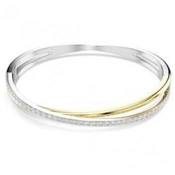 Swarovski Armreif Hyperbola mit Zirkonia in Gold-Rhodium-Beschichtung
