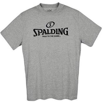 T-shirt Spalding Logo Homme Gris Mélange S