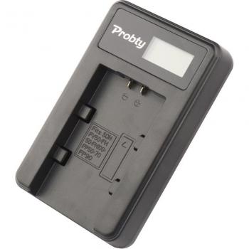 SONY NP-FV50 Rechargeable Battery and LCD Charger for HDR XR550E, XR350E, CX550E, CX350E, CX150E, DCR SR68E, SX83E, SX63E, SX43E, CX230