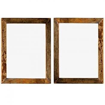 Bilderrahmen 2 Stk. 50×60 cm Nachhaltiges Massivholz und Glas