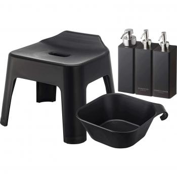 Asiento Suspendido Yamazaki Jitsugyo – Dispensador Magnético, Espuma y Torre en Negro