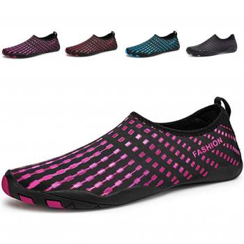 LeKuni Strandschuhe Aquaschuhe Rutschfeste Badeschuhe für Damen Herren und Kinder